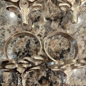 Silver Deer Napkin Rings